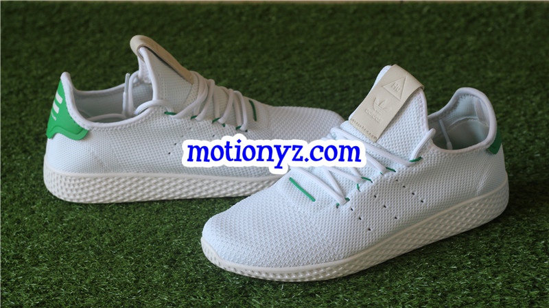 Adidas x Pharrell Williams Tennis Hu White Green BA7828